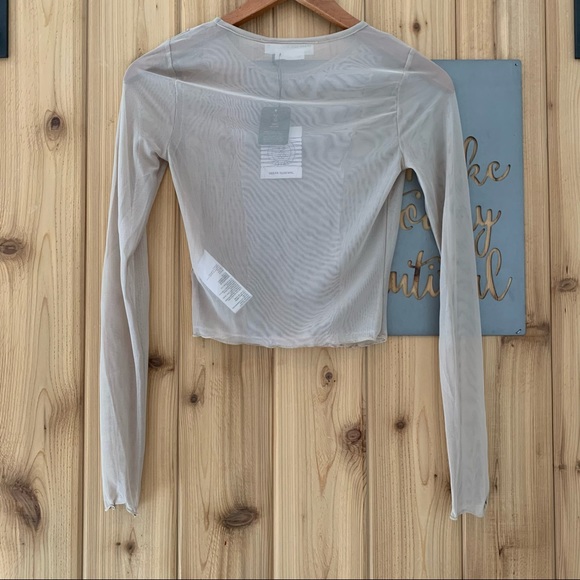 UO Urban Renewal Remnants Pieced Mesh Top - Picture 4 of 5
